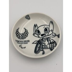 Tokyo 2020 Paralympic Games Mini Plate Dish Badminton Someity Commemorative JP
